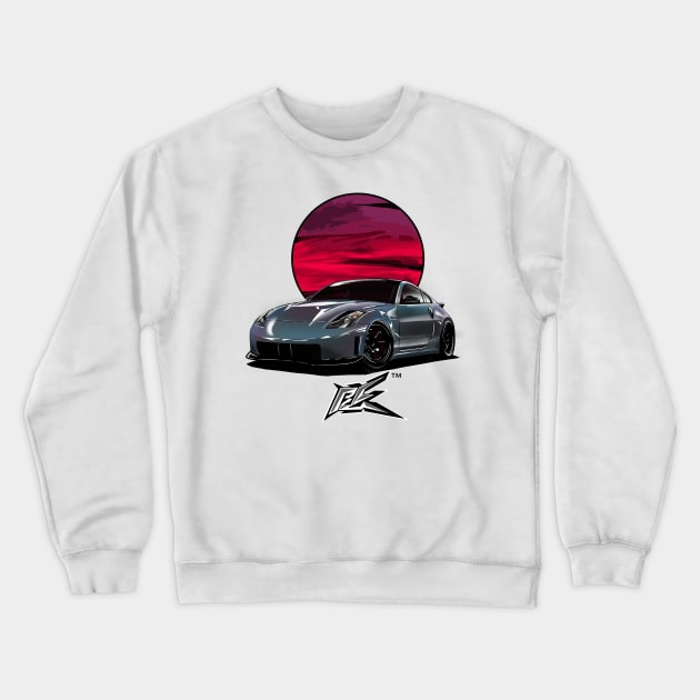 nismo 350z pearl gray Crewneck Sweatshirt by naquash